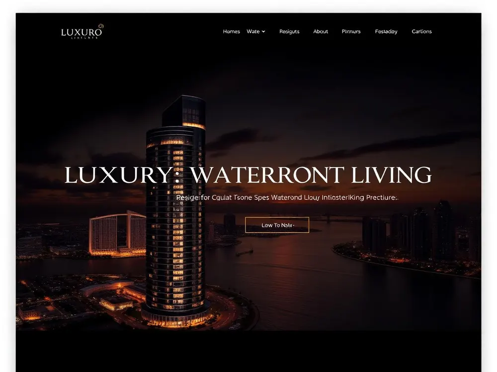 Luxury Real Estate website built with AI