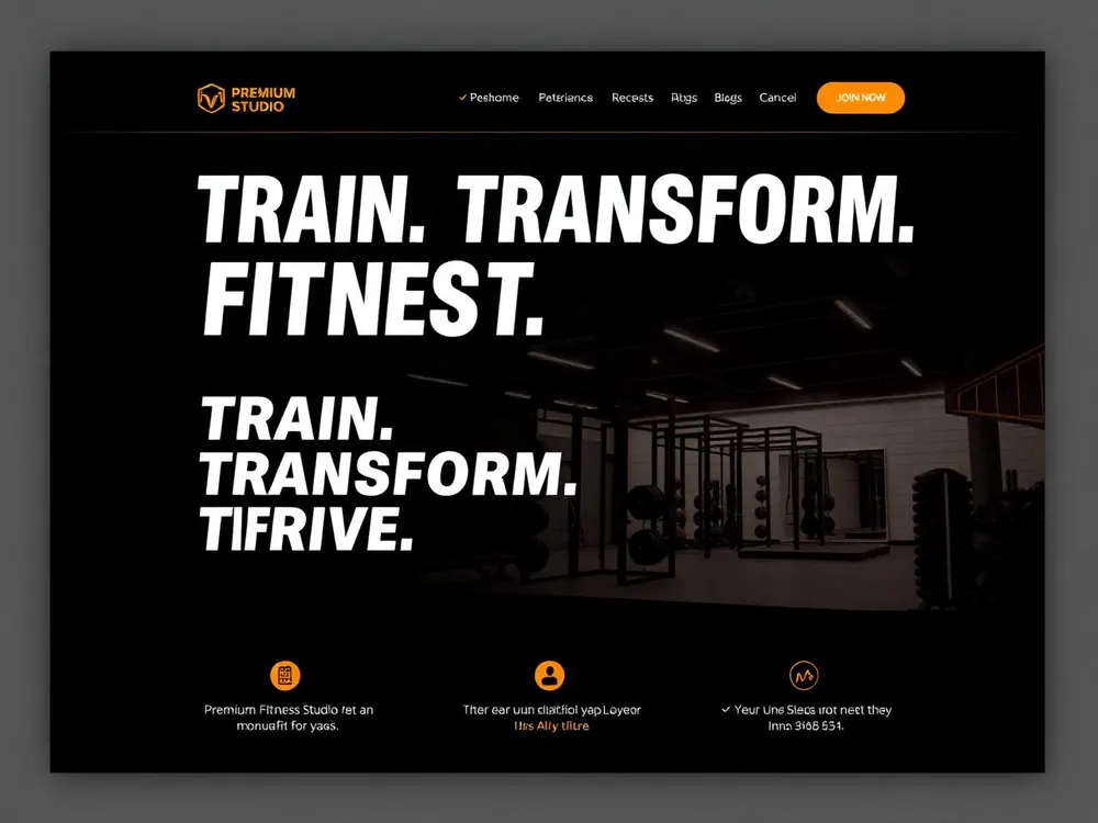 Fitness Studio website built with AI